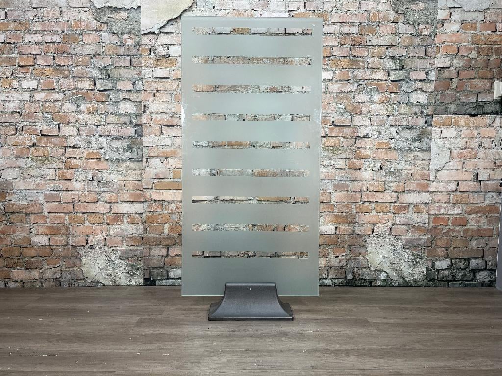 Glazen Kamerscherm bij TheReSales, Huis en Inrichting, Woonaccessoires | Kamerschermen, Ophalen, Zo goed als nieuw