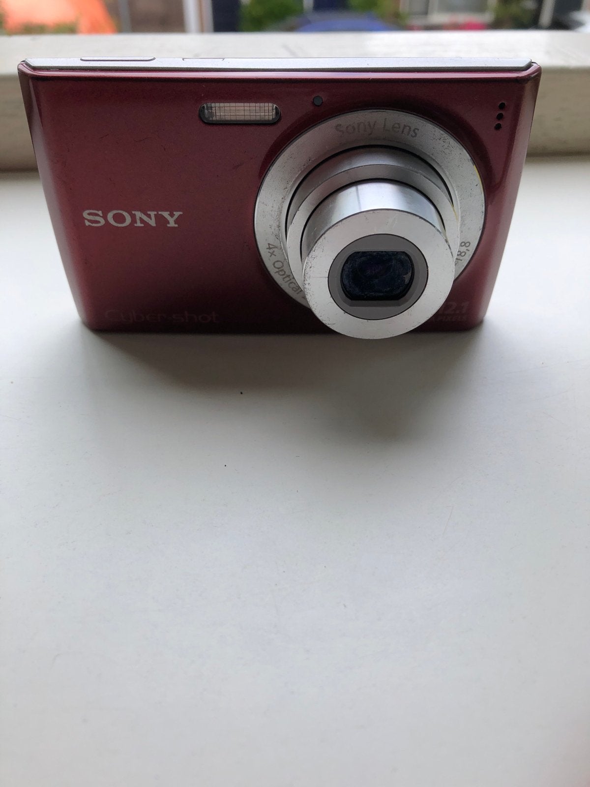 Sony Cyber-shot DSC-W510 Compactcamera Rood 12.1 MP, Ingebouwde flitser, Gebruikt, Ophalen of Verzenden, Compactcamera