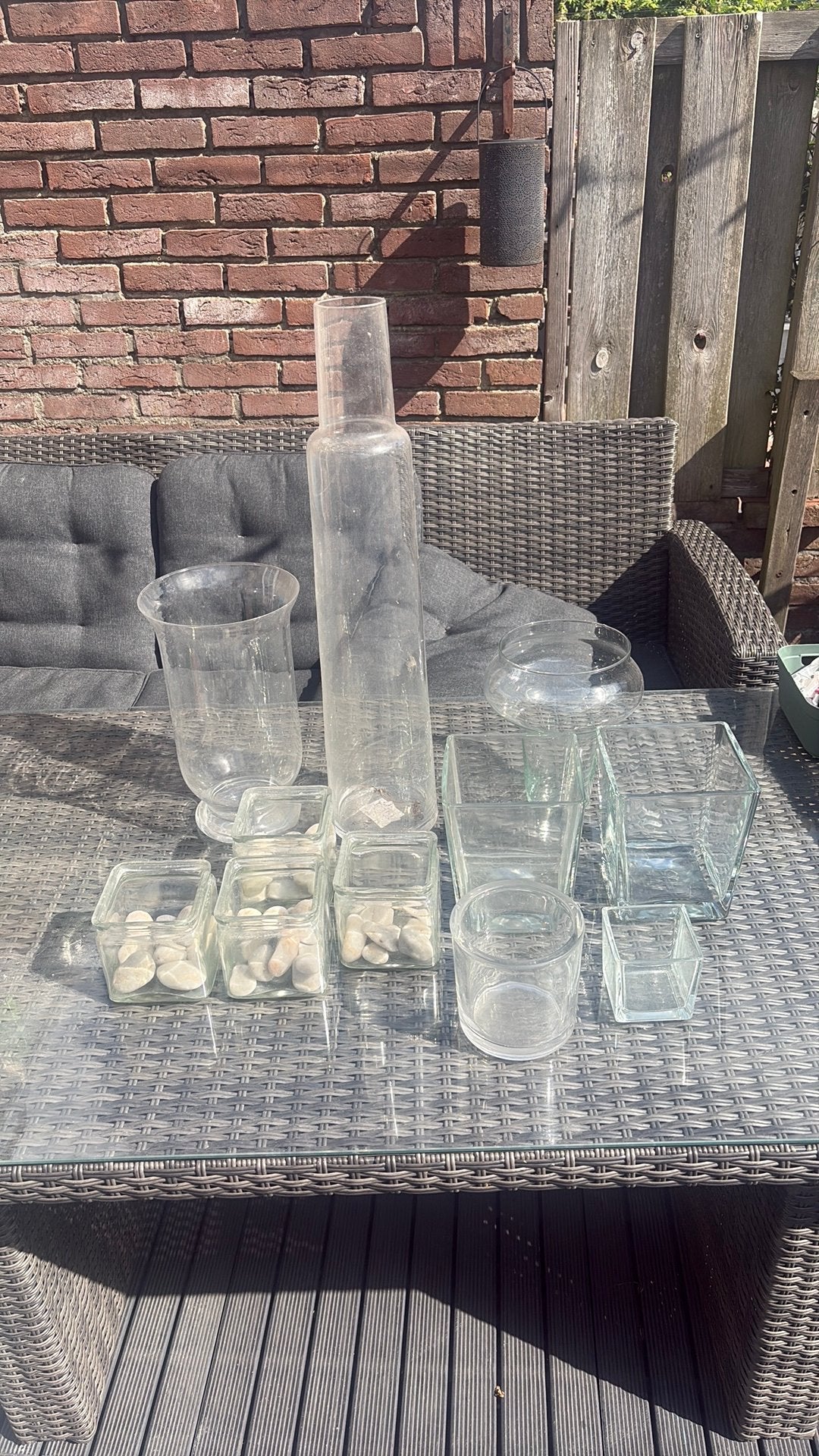 Vazen en glazen decoratie, Ophalen, Glas