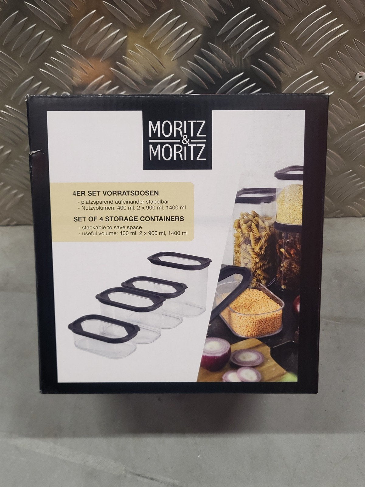 Moritz & Moritz 4-delige voorraaddozen set, Huis en Inrichting, Kunststof, Nieuw, Ophalen of Verzenden, Overige merken