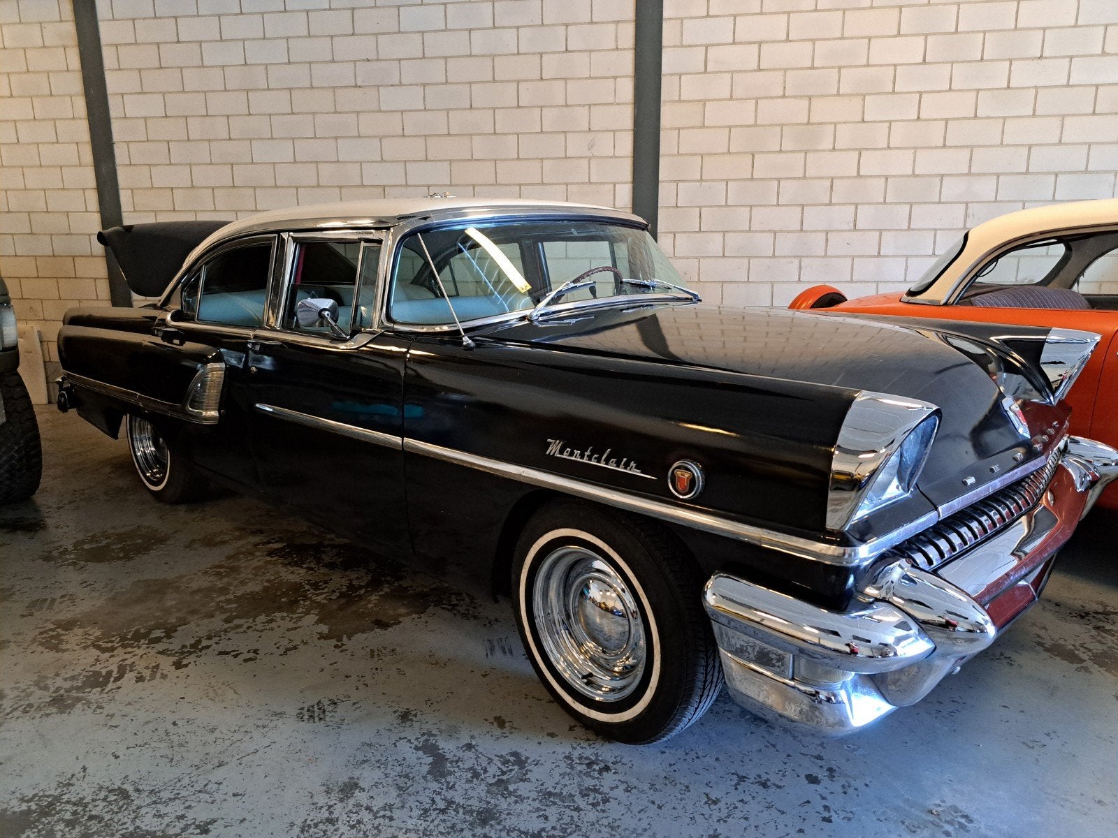 mercury montclair v8  bj 1955 flowmasters  blikblvanger!, Auto's, Oldtimers, Automaat, Zwart, Bedrijf, Mercury