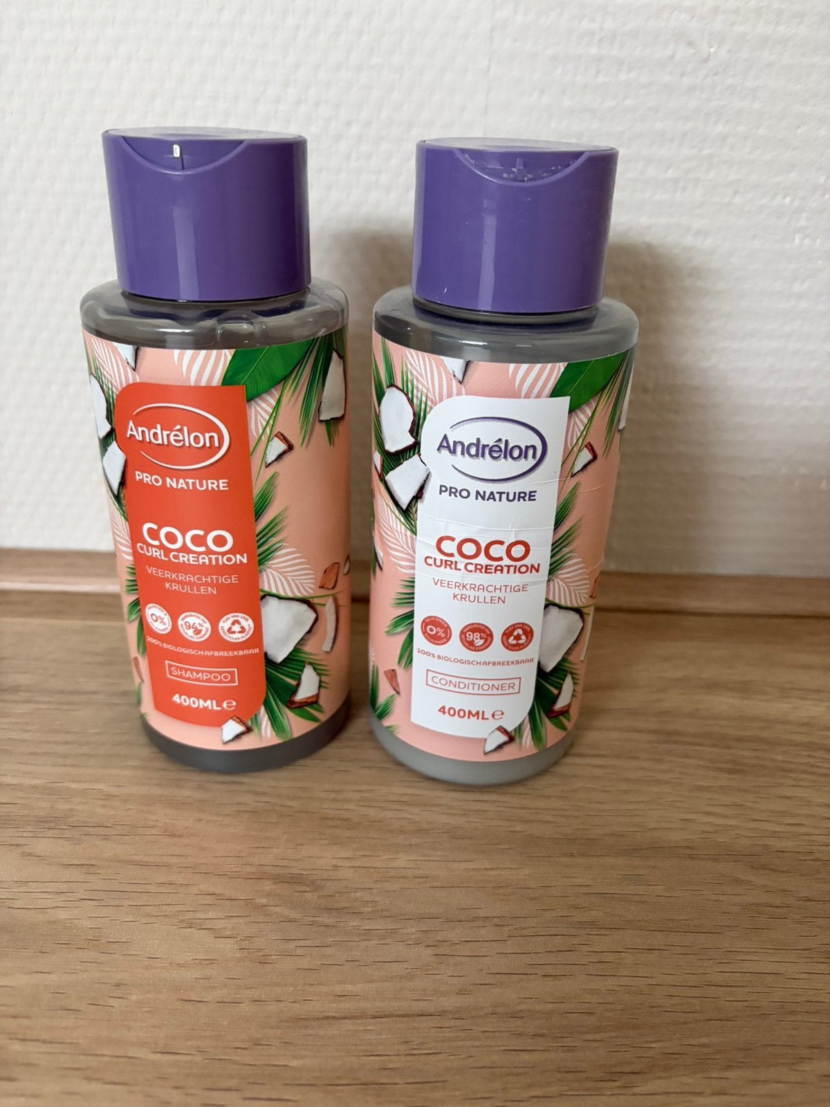 Shampoo + conditioner Andrélon Pro Nature Coco Curl Creation, Ophalen of Verzenden, Zo goed als nieuw, Shampoo of Conditioner