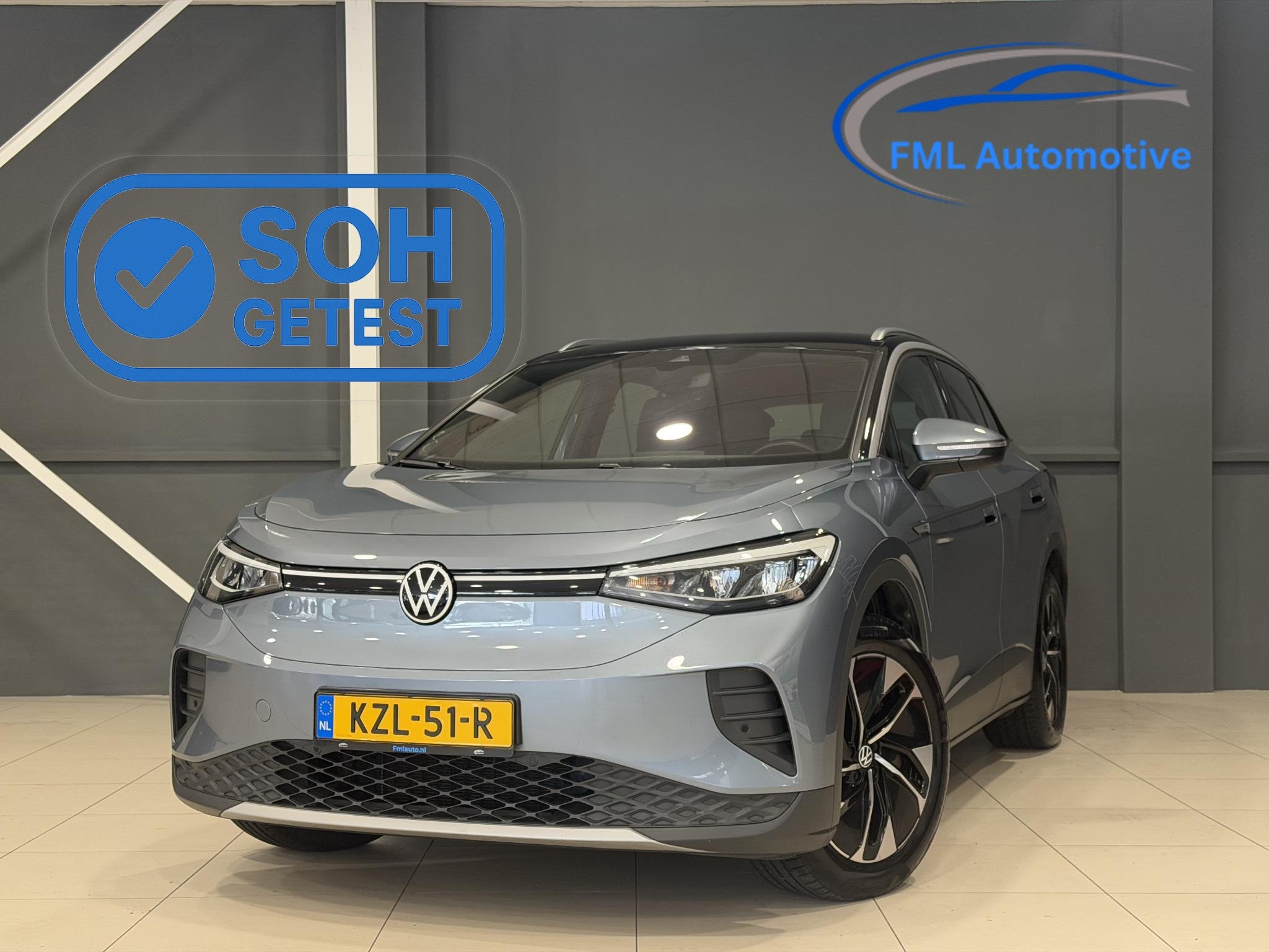 Volkswagen ID.4 Pro 77 kWh | Trekhaak | SOH 95,32% |, Auto's, Automaat, Gebruikt, Zwart, 1000 kg