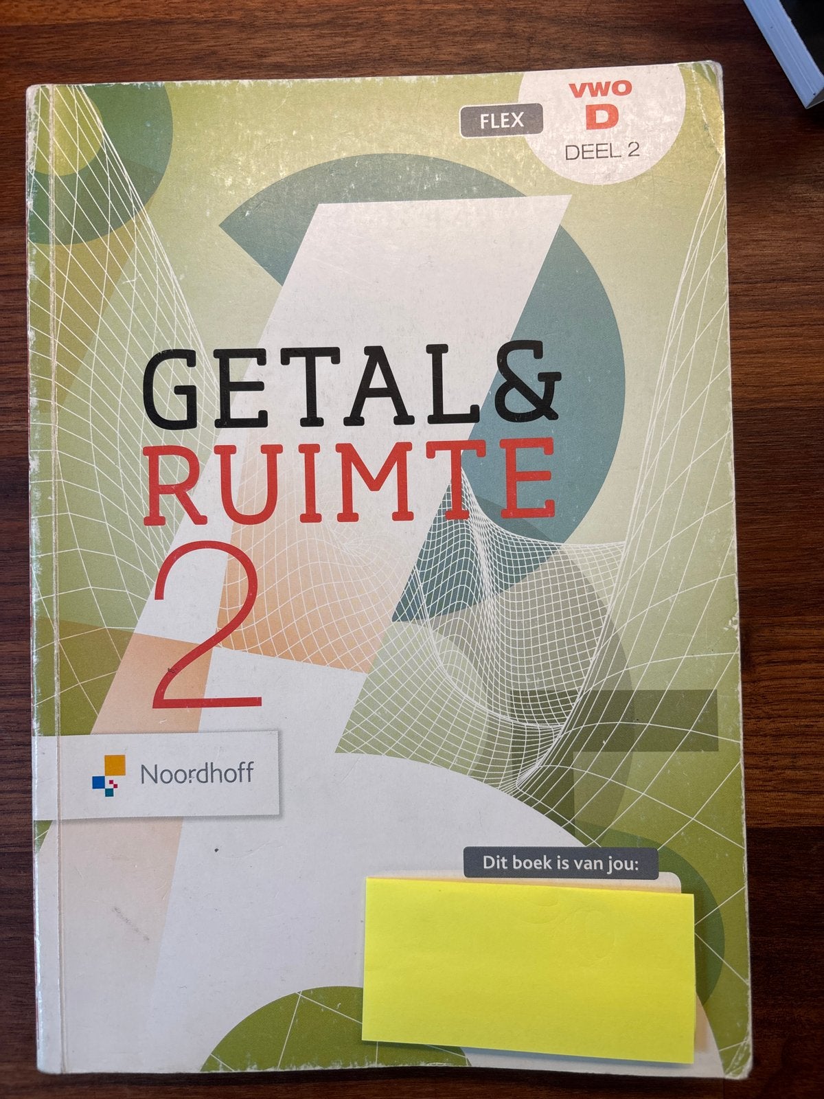 Getal & Ruimte 2 VWO D Deel 2 - Noordhoff, Ophalen of Verzenden, Beta, Zo goed als nieuw, WO