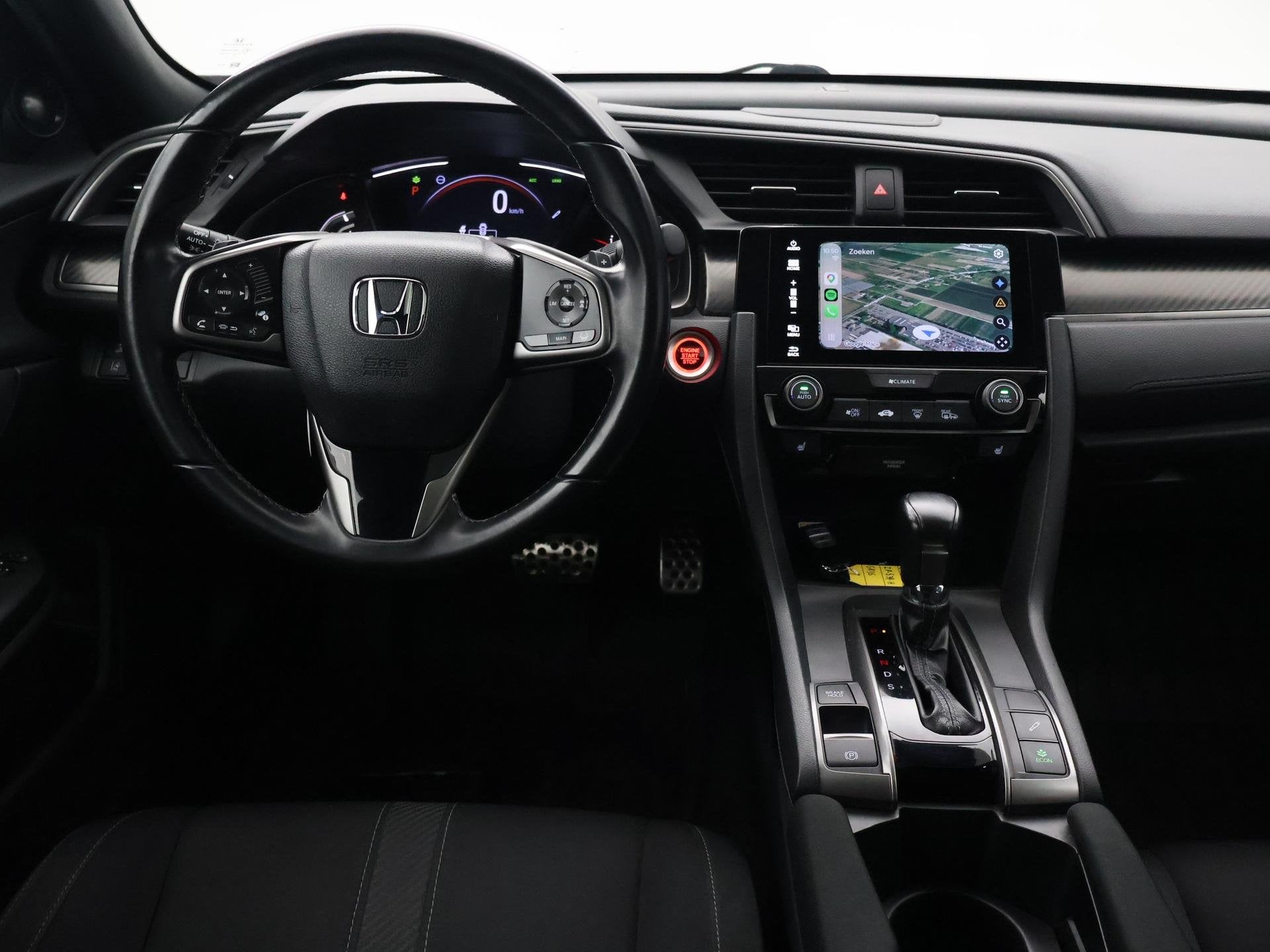 Honda Civic 1.5 i-VTEC 182 PK SPORT PLUS AUT. + PANORAMA | S, Auto's, Stof, Euro 6, 4 cilinders, 182 pk