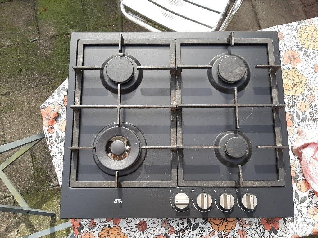 Etna KG959ZTA Etna gaskook plaat, Ophalen, 4 kookzones, Zo goed als nieuw, Inbouw