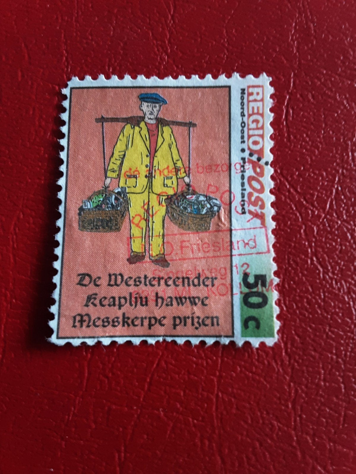 Regiopost.  Westereender Keaplju  ( gest), Postzegels en Munten, Ophalen of Verzenden