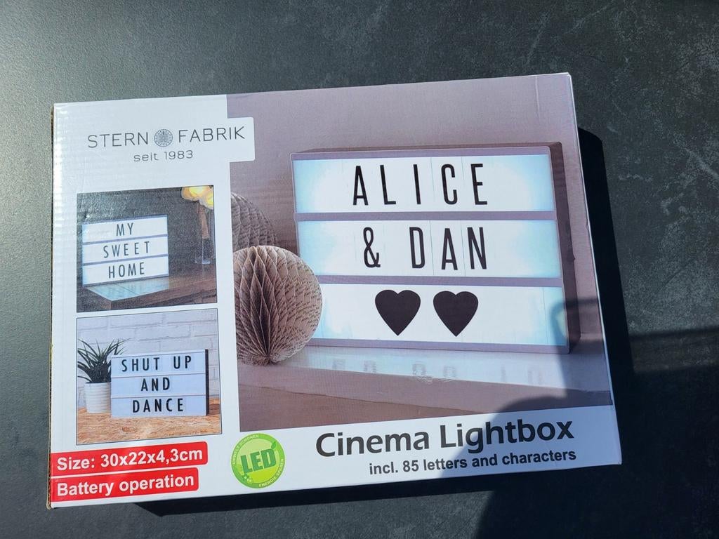 Cinema Lightbox, Ophalen of Verzenden
