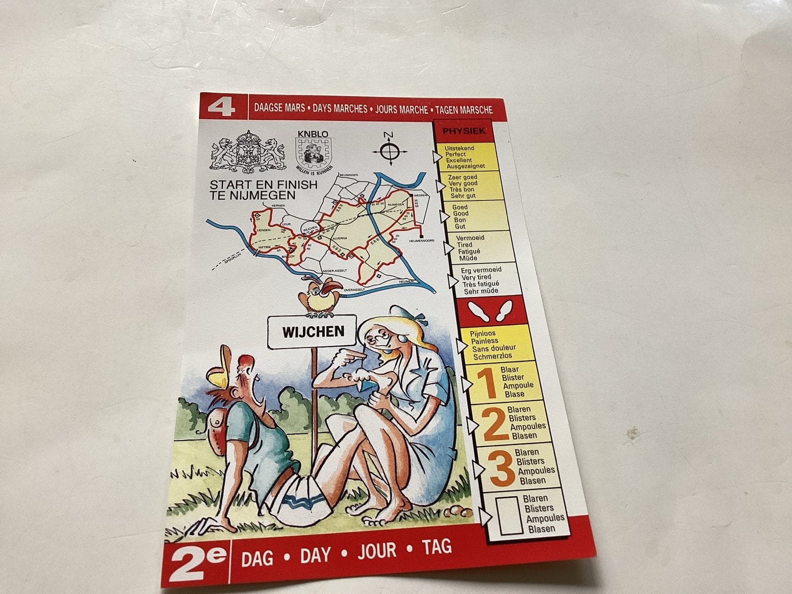Ansichtkaart 4Daagse Nijmegen 1991 - 2e Dag Wijchen, Ophalen of Verzenden, 1980 tot heden, Ongelopen, Gelderland