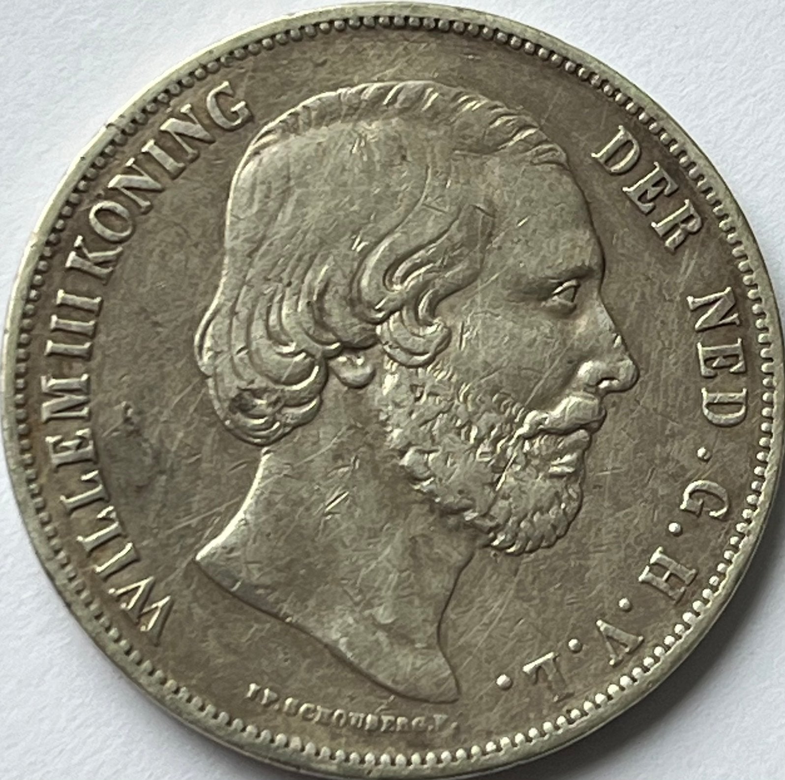 Zilveren rijksdaalder 1862, Postzegels en Munten, Koning Willem III, Zilver, Ophalen of Verzenden, Losse munt