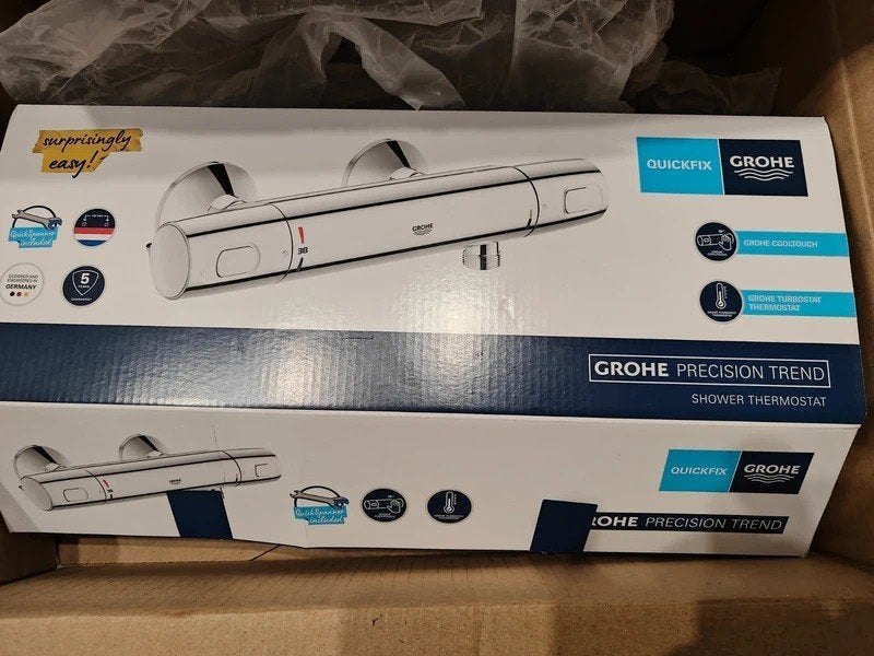 Grohe Precision Trend Douche Thermostaatkraan Nieuw, Ophalen of Verzenden, Nieuw, Chroom, Douche