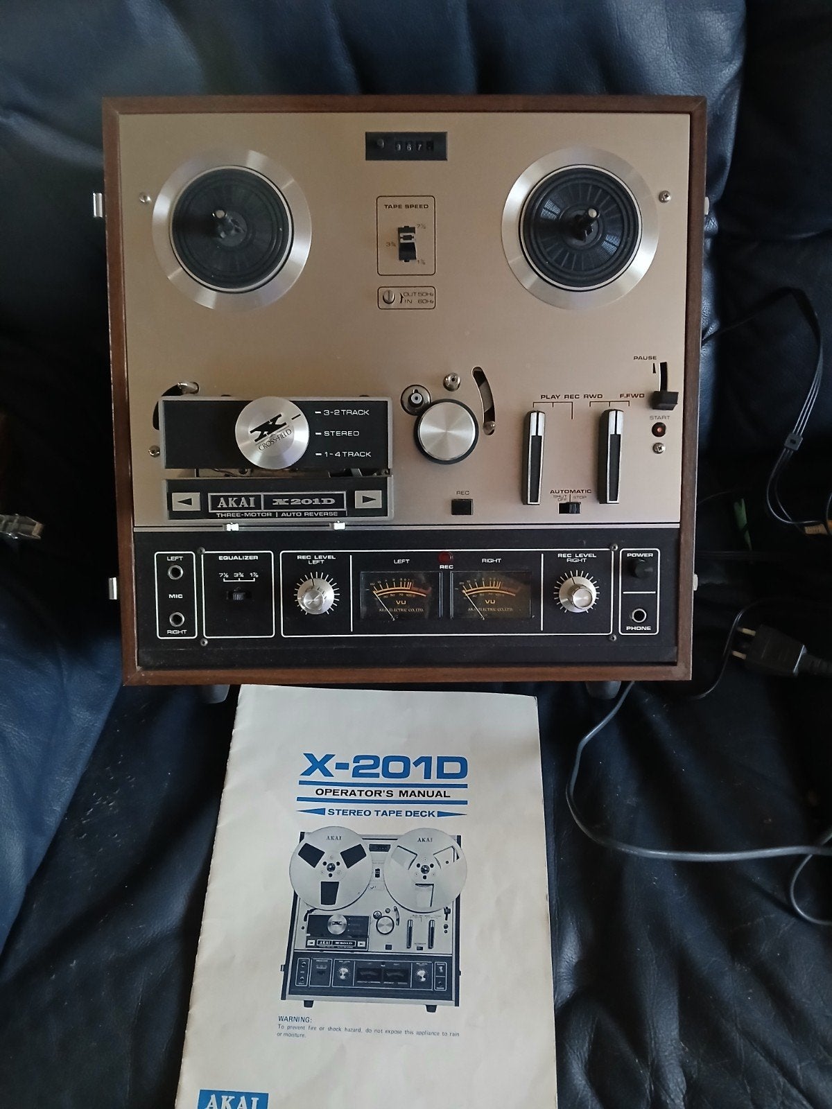 Akai X-201D Stereo Bandrecorder met Handleiding, Audio, Tv en Foto, Ophalen, Bandrecorder