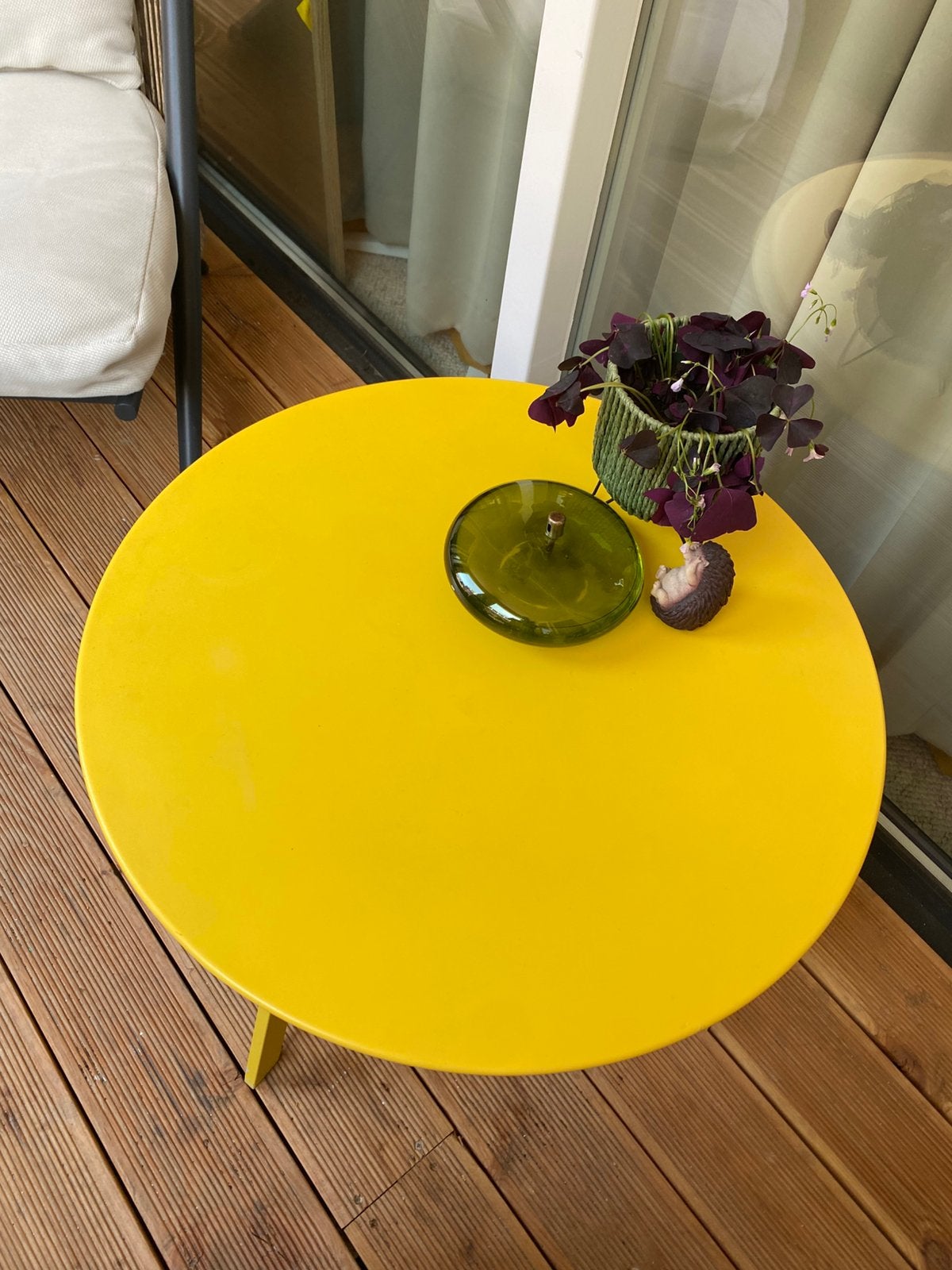Tafel, Ophalen of Verzenden, Zo goed als nieuw, Rond, 100 tot 150 cm