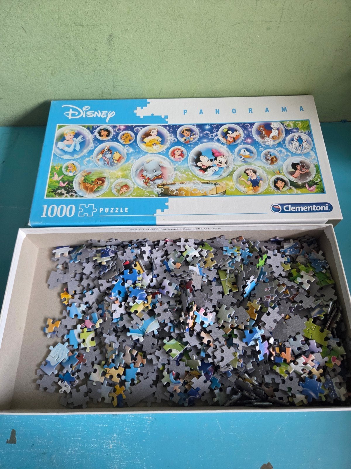 Disney Panorama Legpuzzel 1000+ stukjes Clementoni, Ophalen of Verzenden, Meer dan 1500 stukjes, Zo goed als nieuw, Legpuzzel