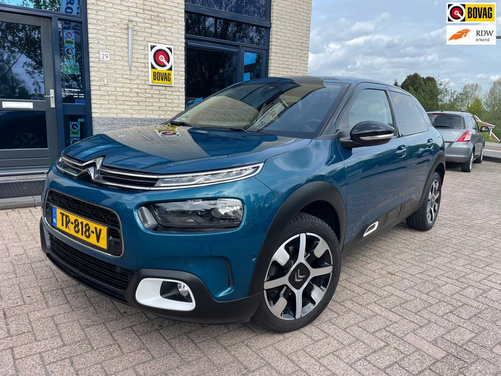 Citroen C4 Cactus 1.2 PureTech Shine-Pano-carplay-trekhaak, Gebruikt, Euro 6, 1199 cc, Blauw