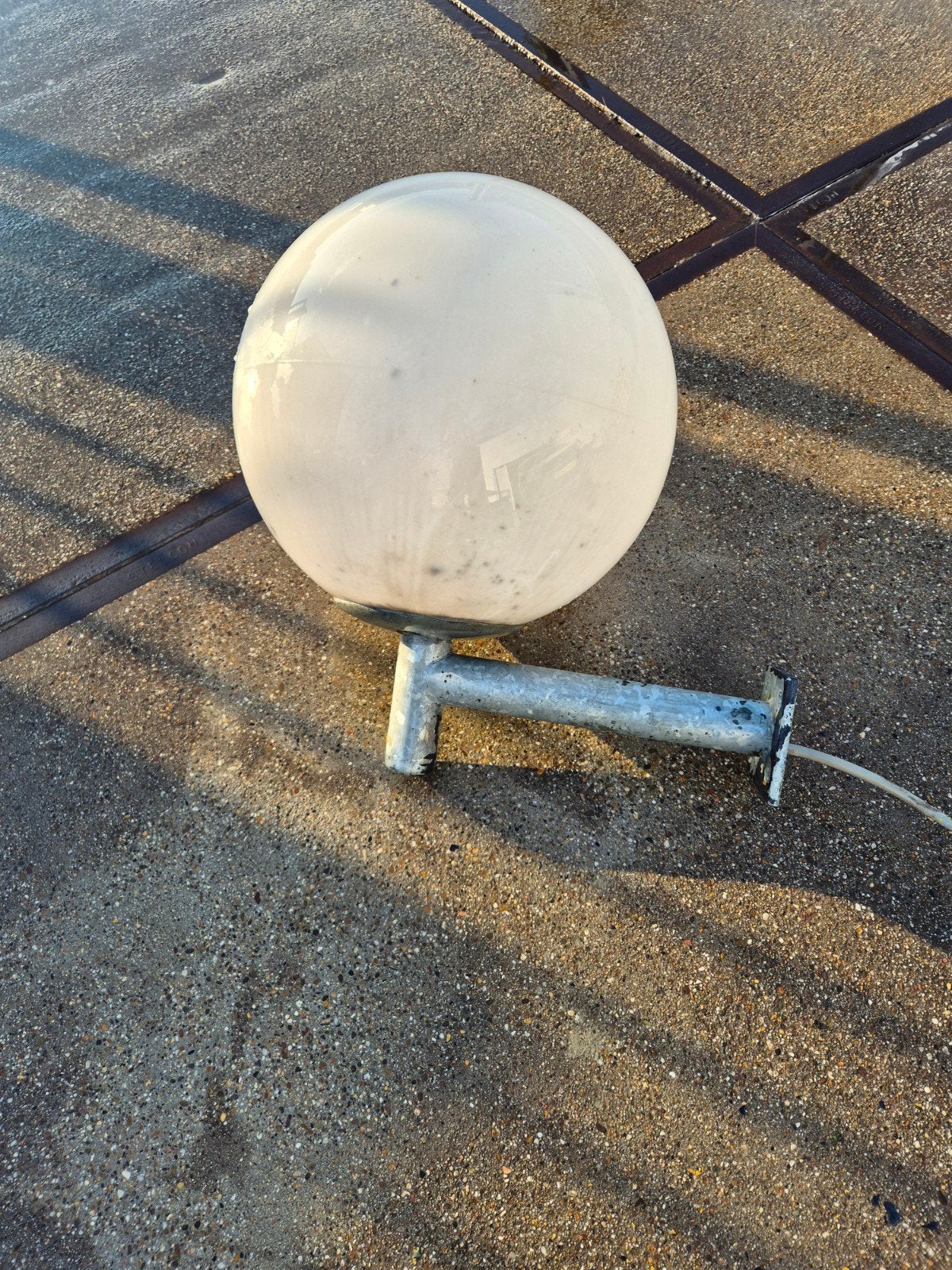 4 x bollamp, Tuin en Terras, Ophalen, Kunststof, Gebruikt, Netvoeding