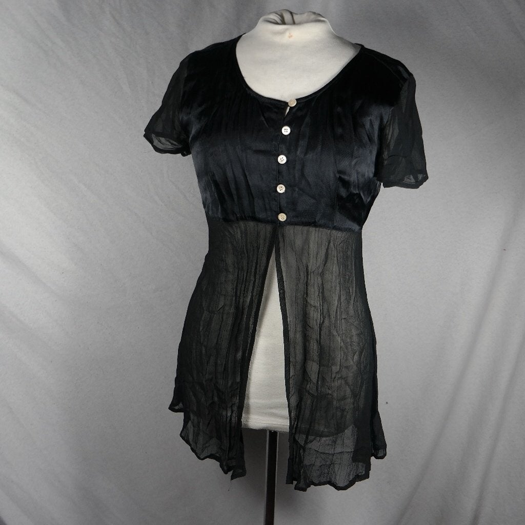 Sexy zwarte damesblouse.Mt S.Merk Topshop, ., Zwart, Ophalen of Verzenden, Zo goed als nieuw