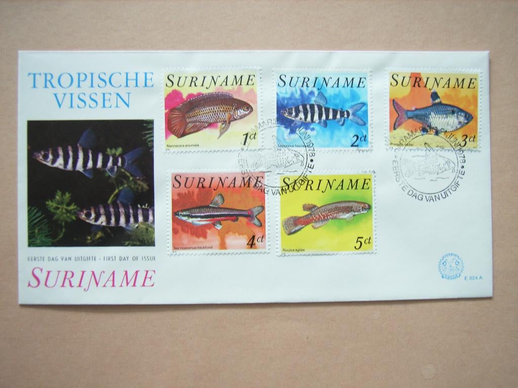 BrB  Suriname FDC 24-A, Postzegels en Munten, Postzegels | Eerstedagenveloppen, Ophalen of Verzenden, Onbeschreven, Rest van de wereld