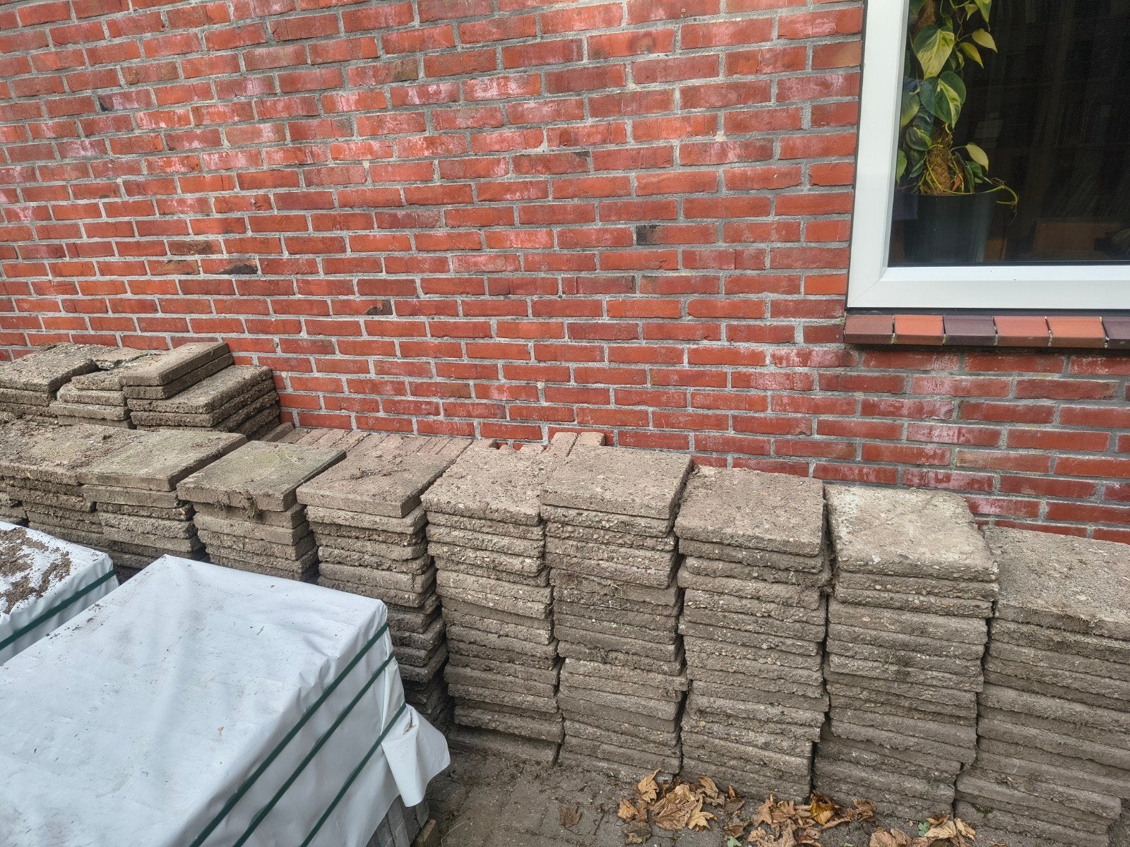 terrastegels en klinkers, Tuin en Terras, Ophalen, Gebruikt, Klinkers, 10 m² of meer