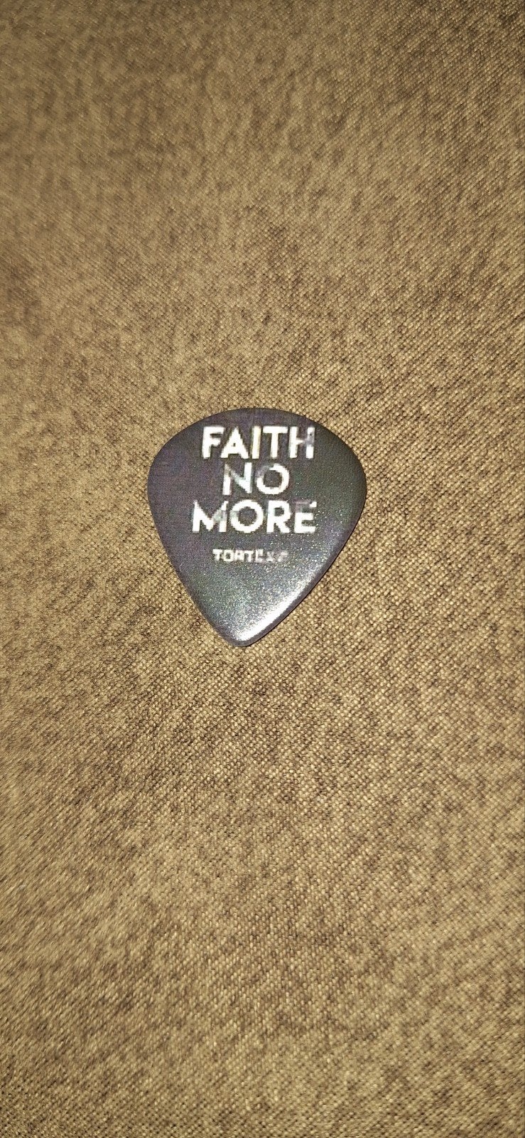 Faith no more-plectrum, Verzenden, Zo goed als nieuw, Foto of Kaart