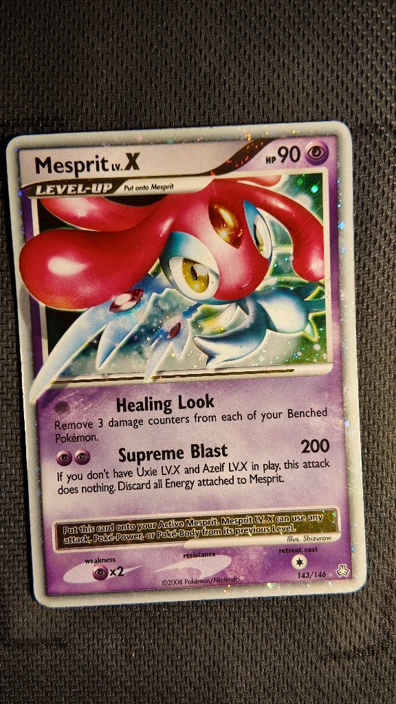 Mesprit LV.X 143 Legends Awakened | Pokemon kaart, Ophalen, Zo goed als nieuw, Losse kaart, Foil