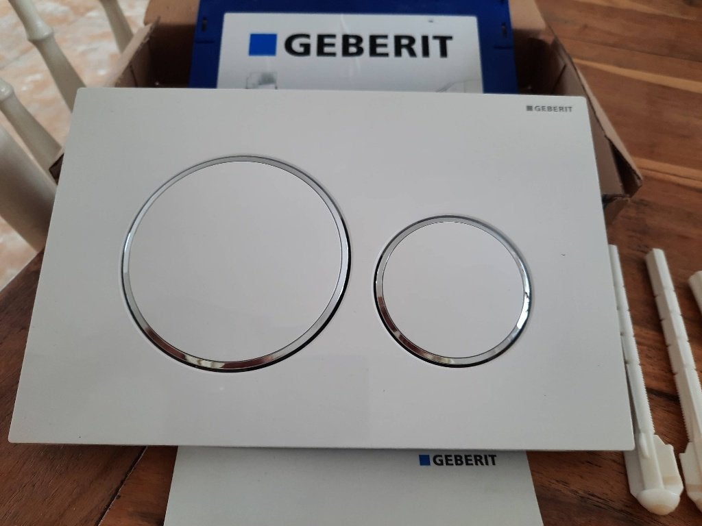 Bedieningsplaat geberit sigma 20, Ophalen, Nieuw, Chroom, Toilet