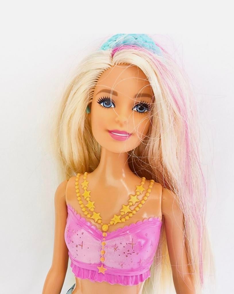 Barbie Dreamtopia Sparkle Lights Zeemeermin Pop Blond, Ophalen of Verzenden, Gebruikt, Barbie