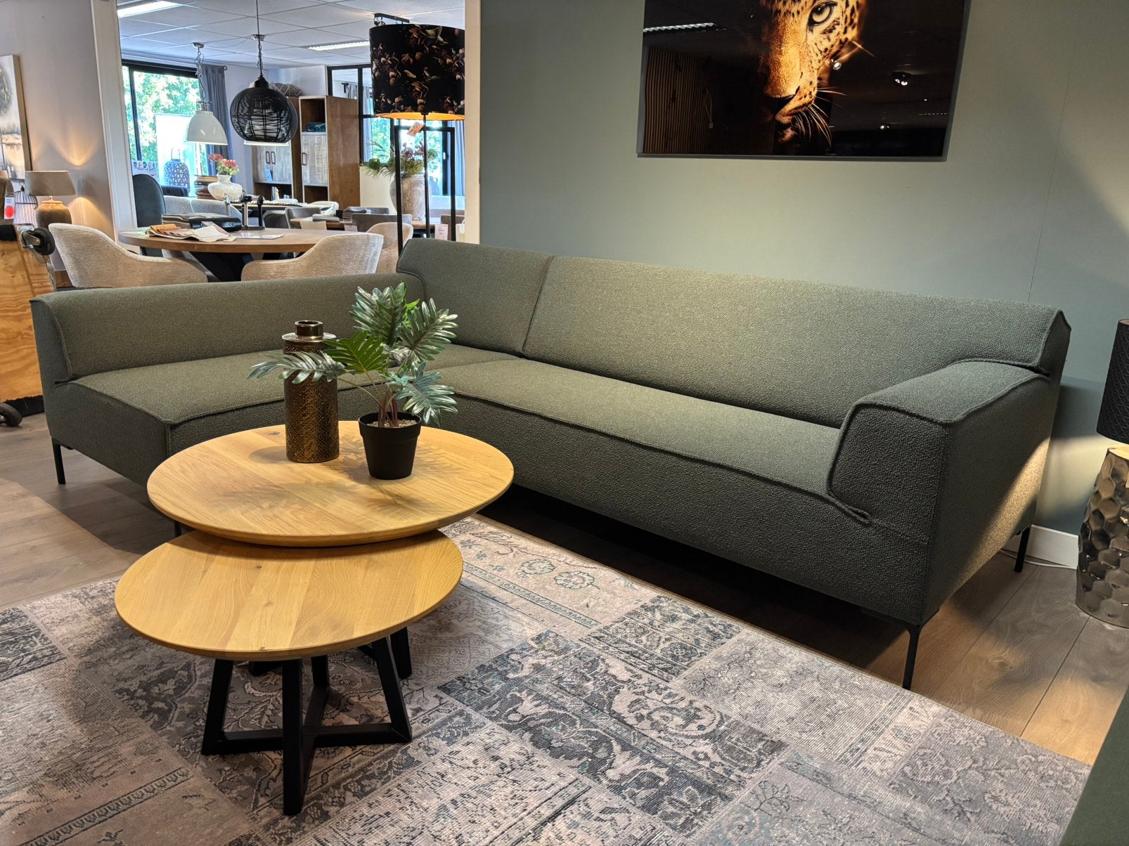Design on stock Bloq ploegstof Monza, Huis en Inrichting, Banken | Bankstellen, 250 tot 300 cm, Verzenden, Hoekbank, 75 tot 100 cm