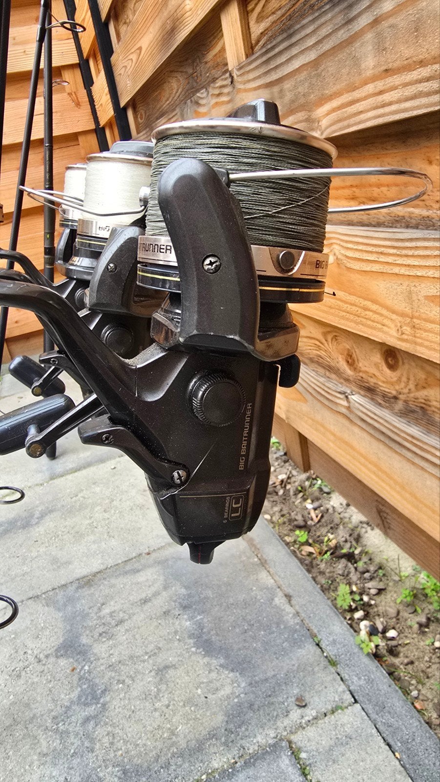 3 xShimano Big Baitrunner LC Molen, Ophalen, Gebruikt, Molen