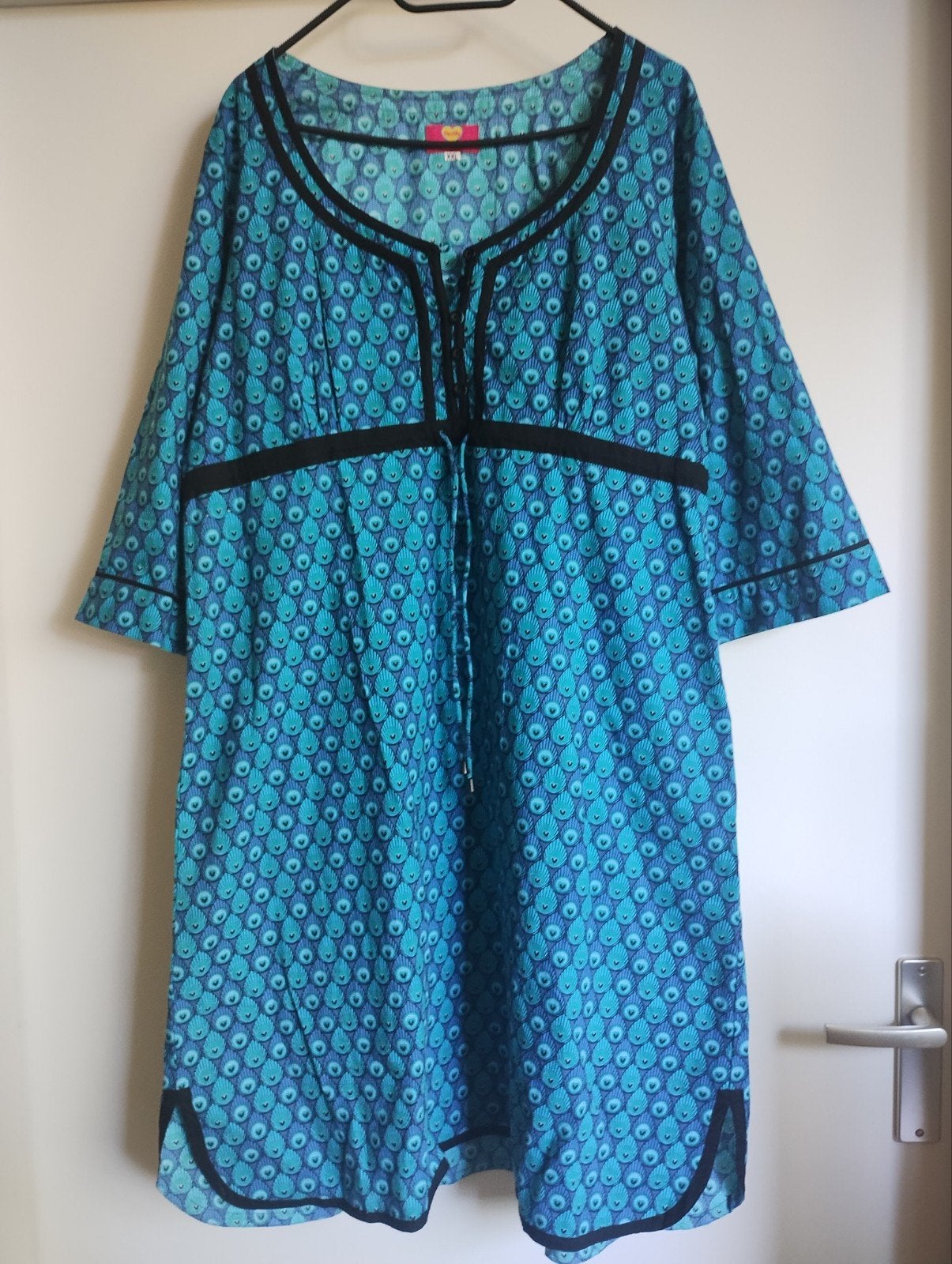 Tantilly jurk maat XXL, Blauw, Maat 46/48 (XL) of groter, Ophalen of Verzenden, Knielengte