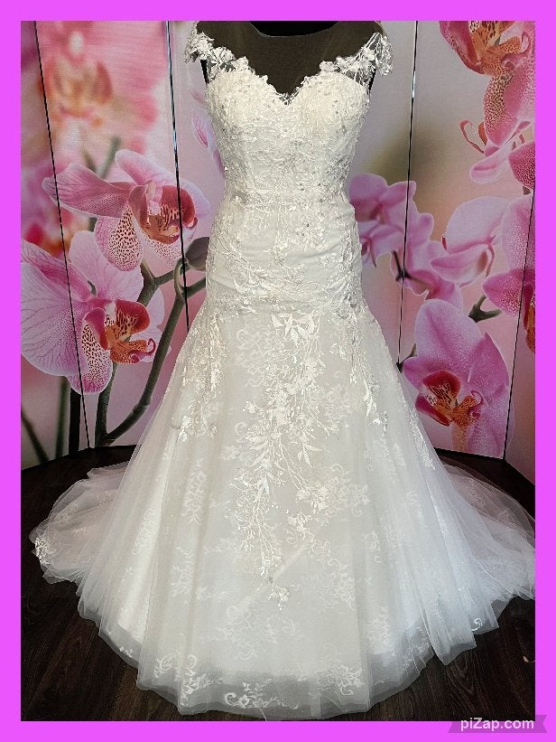 Nieuw maat 36 MEREL met glitter tule, Kleding | Dames, Trouwkleding en Trouwaccessoires, Trouwjurk, Overige kleuren, Nieuw, Ophalen of Verzenden