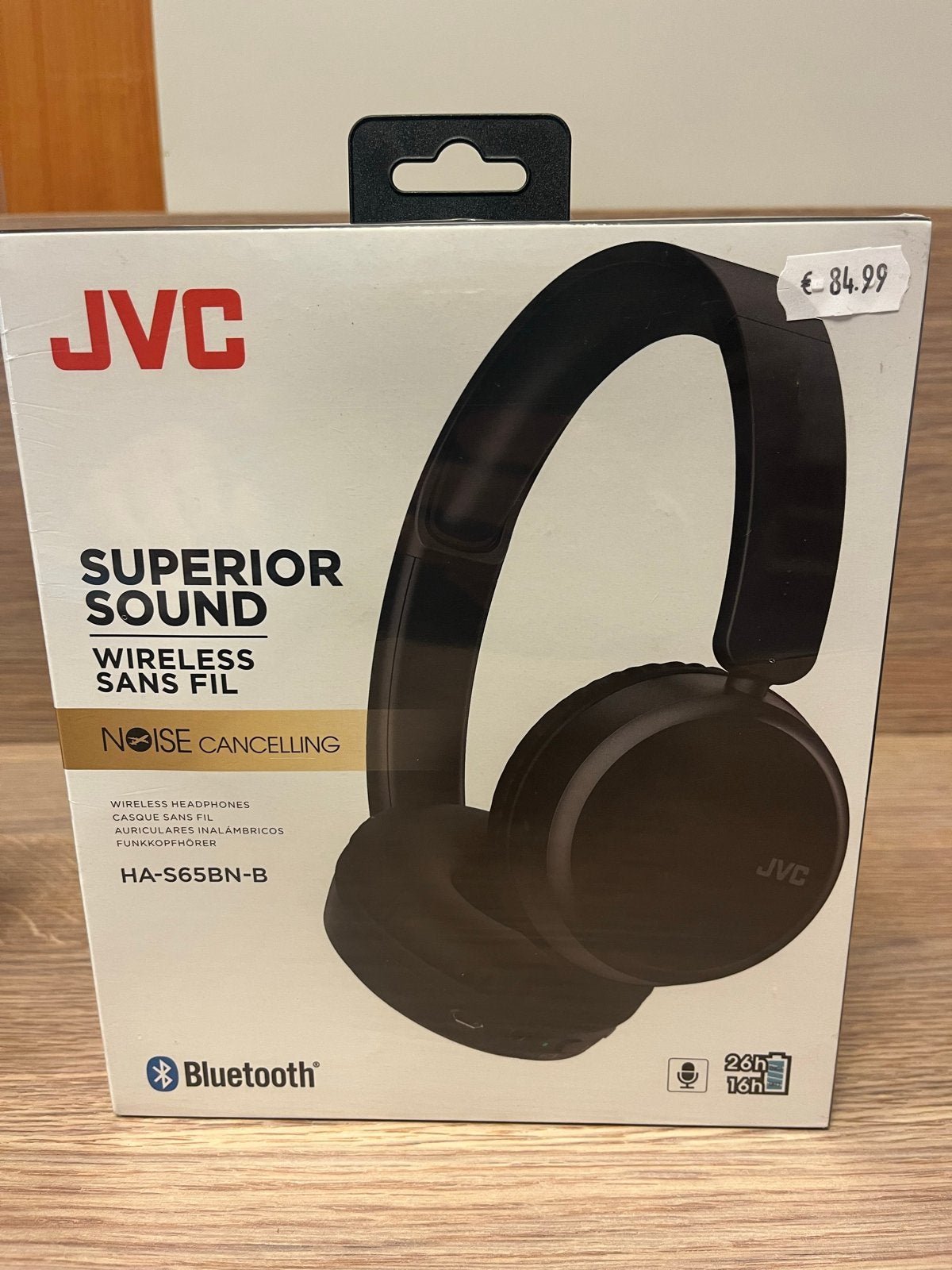 JVC HA-S65BN-B Draadloze koptelefoon met Noise Cancelling