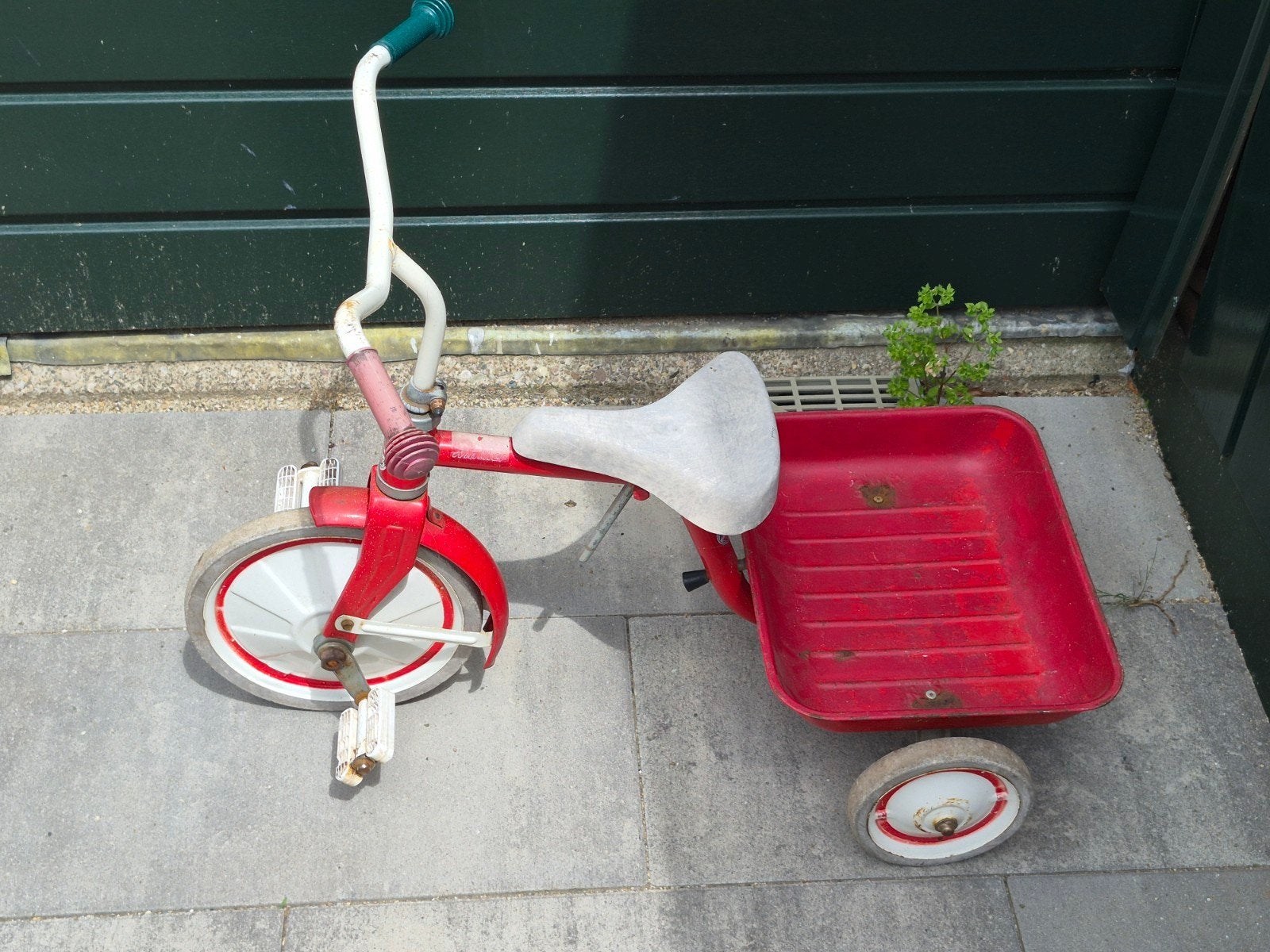 kinderfiets uit grootmoederstijd, Ophalen, Gebruikt
