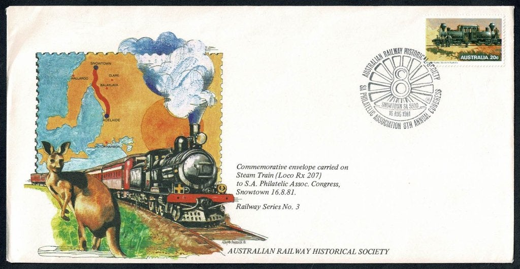 Australia : Railway Historical Society - met infoblad, Verzamelen, Ophalen of Verzenden, Gebruikt, Tram, Overige typen