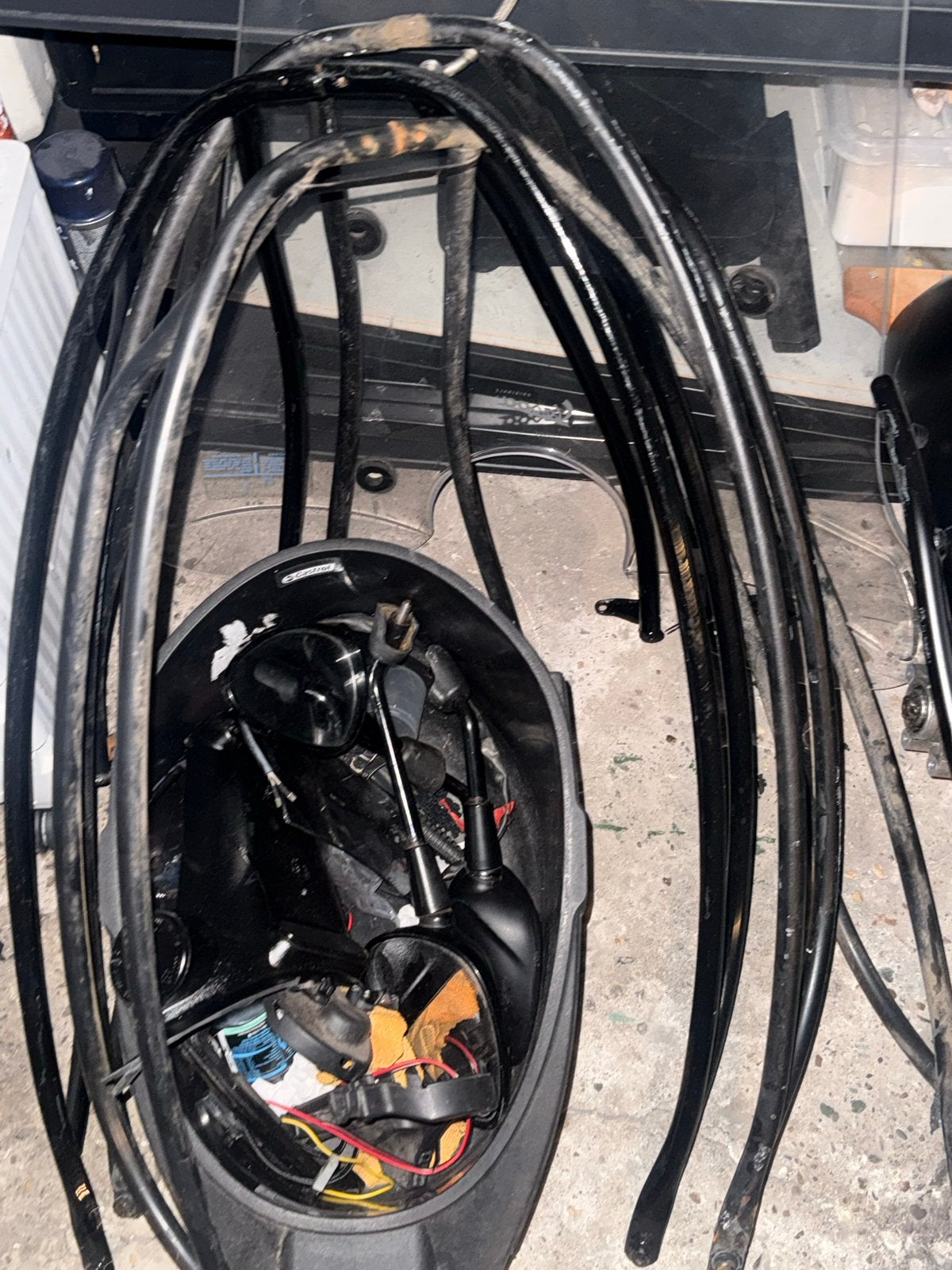 Vespa Sprint onderdelen: stuur, valbeugels rekjes, Fietsen en Brommers, Brommeronderdelen | Scooters, Ophalen, Gebruikt, Overige typen