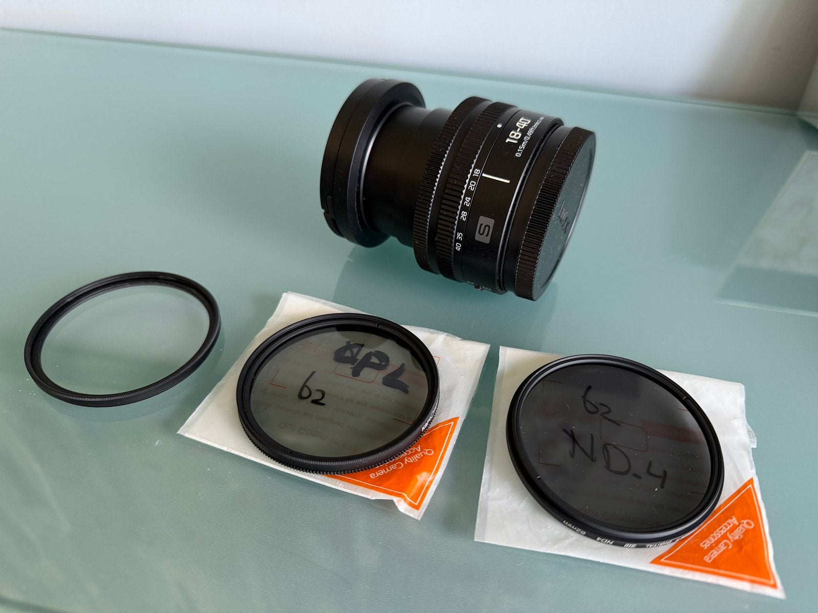 ZGAN: Panasonic S 18-40mm f/4.5-6.3 L lens +3x UV ND filters, Audio, Tv en Foto, Fotografie | Lenzen en Objectieven, L-mount, 18 mm