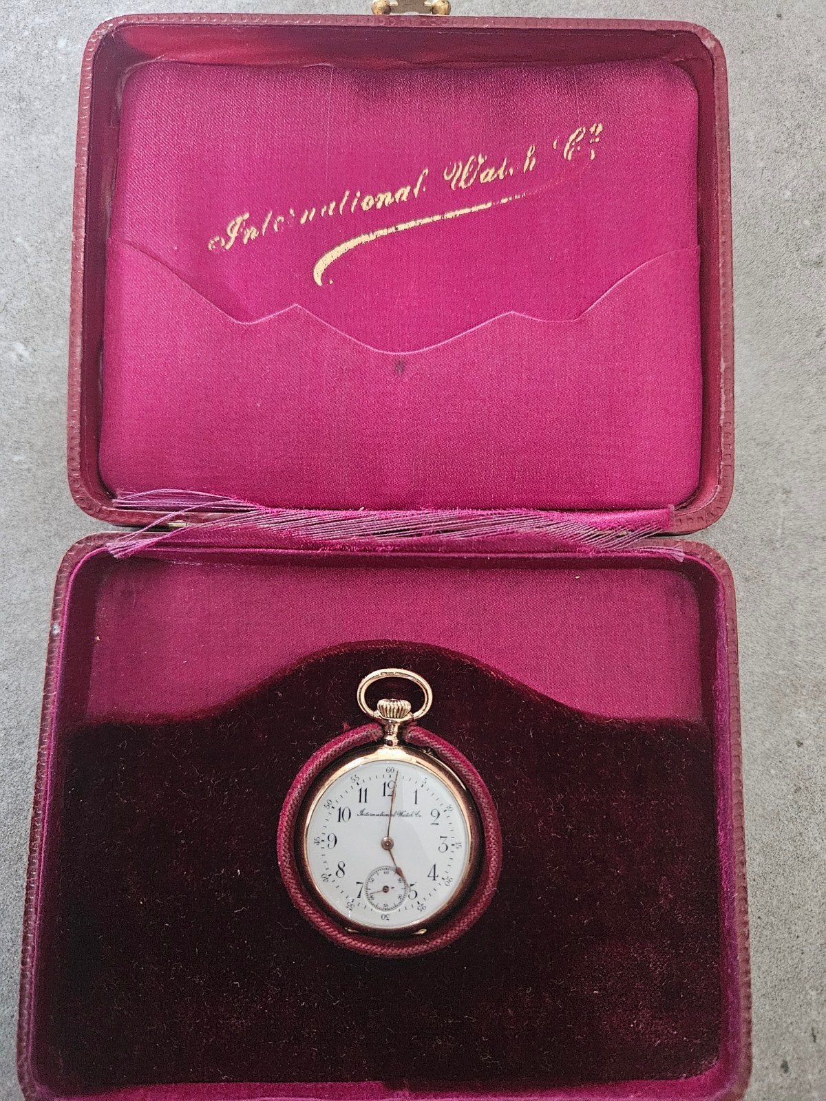 IWC Zakhorloge in originele doos, Sieraden, Tassen en Uiterlijk, Horloges | Antiek, Overige merken, Zakhorloge, Ophalen of Verzenden