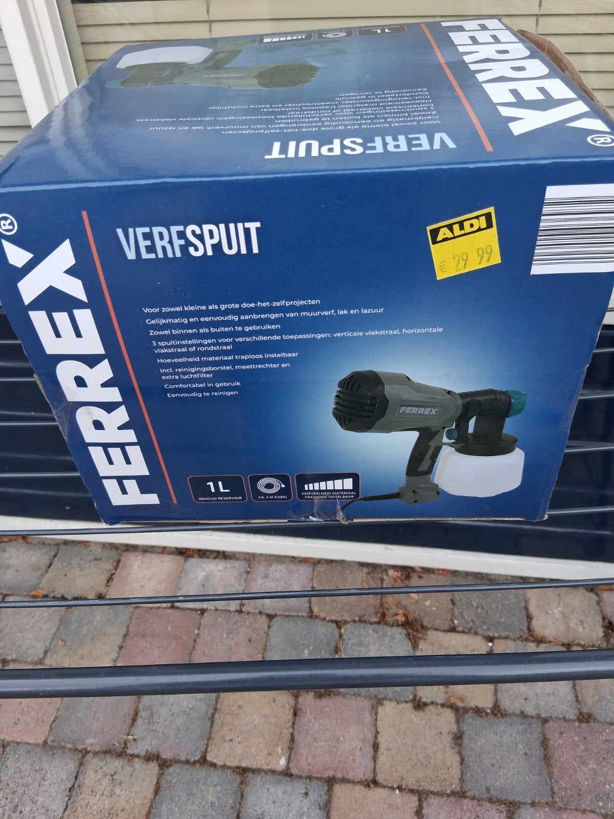 Ferrex Verfspuit - Nieuw in doos, Doe-het-zelf en Verbouw, Schildersmaterialen, Ophalen of Verzenden