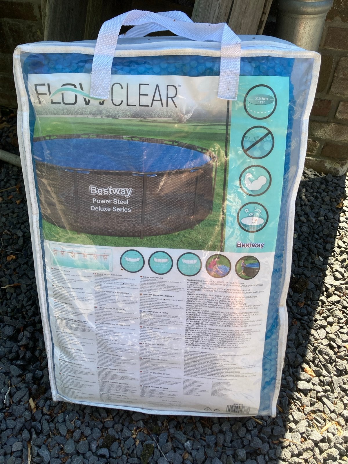 Nieuwe Bestway Flowclear Zwembad Cover 3.56m, Tuin en Terras, Ophalen of Verzenden, Nieuw, Afdekzeil
