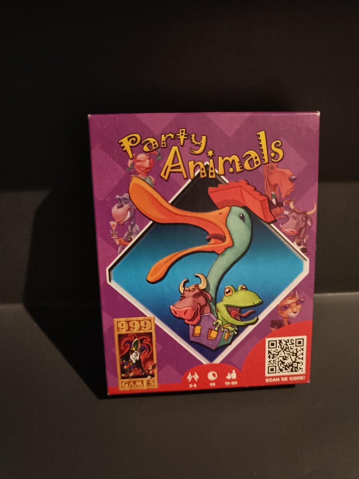 Party Animals Kaartspel - 999 Games, Hobby en Vrije tijd, Gezelschapsspellen | Kaartspellen, Vijf spelers of meer, Ophalen of Verzenden