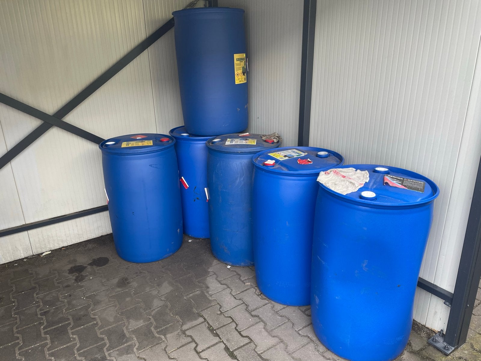 8x 200 liter vaten, Ophalen of Verzenden