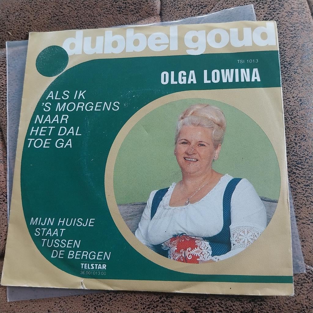 Olga Lowina - Als Ik 's Morgens Naar Het Dal Toe Ga Single, Fotohoes, Ophalen of Verzenden, Gebruikt, Nederlandstalig