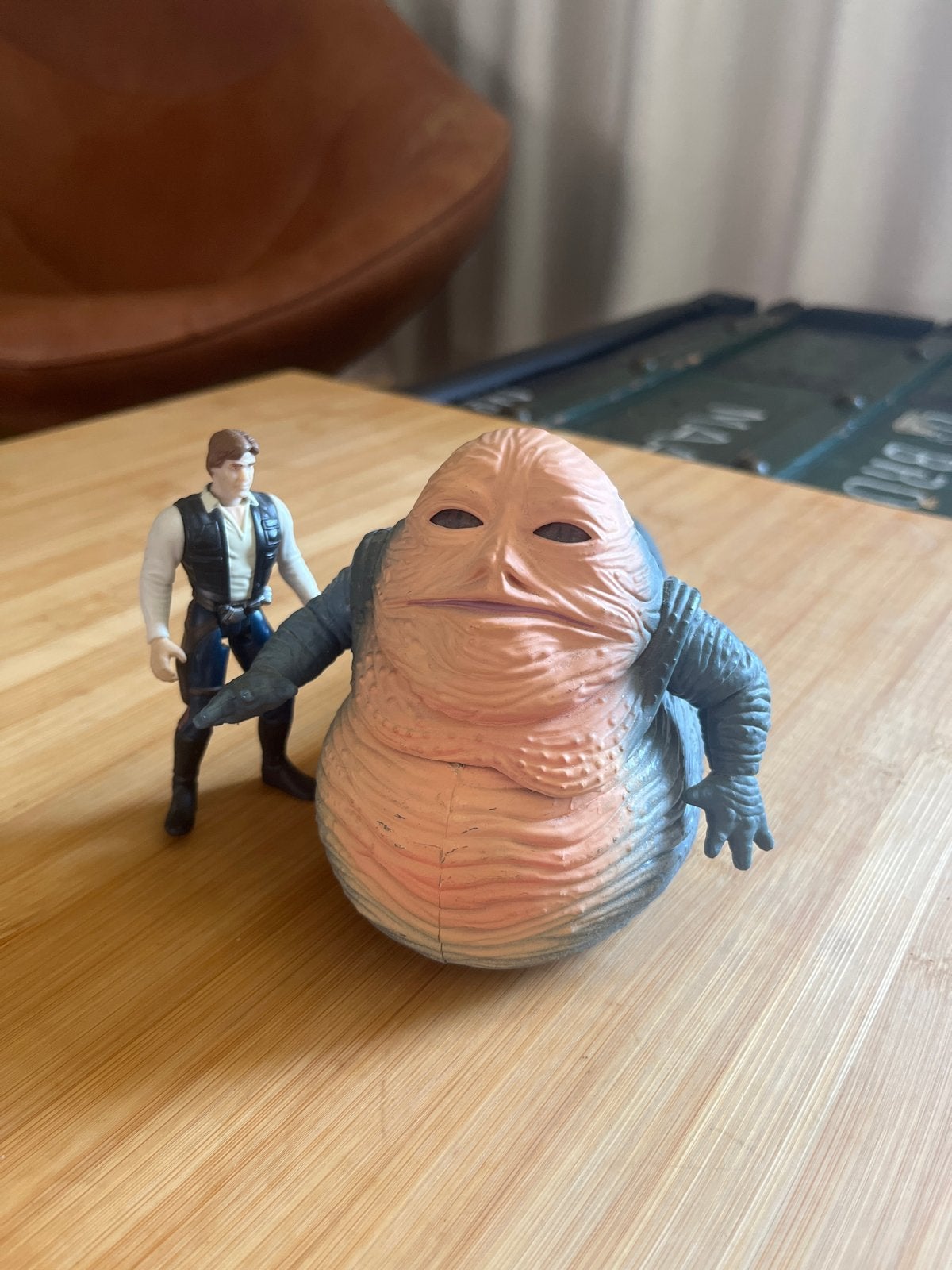 Star Wars Jabba the Hutt en Han Solo actiefiguren, Verzamelen, Star Wars, Ophalen, Gebruikt, Actiefiguurtje