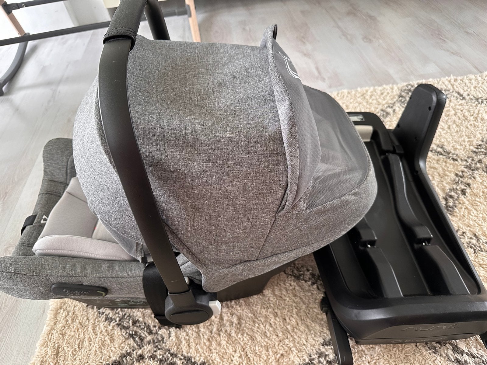 Bugaboo Turtle Air by Nuna autostoel met Isofix basis, Gebruikt, Slaapstand, Isofix, 0 t/m 13 kg