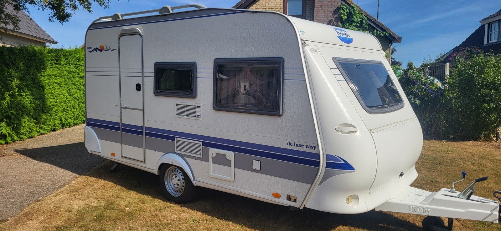 Hobby 400 KB de Luxe Easy Caravan met uitneembaar stapelbed., Caravans en Kamperen, Ophalen, Gebruikt, PVC, Dorema