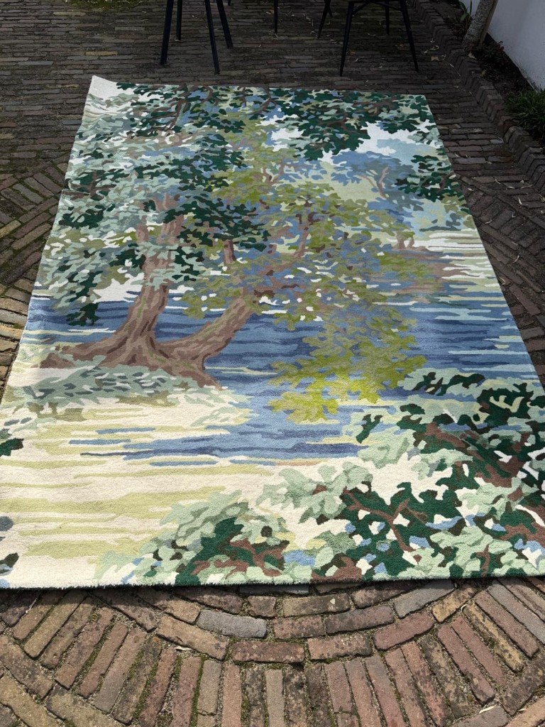 Vloerkleed (Sanderson), Ophalen, Groen, 200 cm of meer, Zo goed als nieuw
