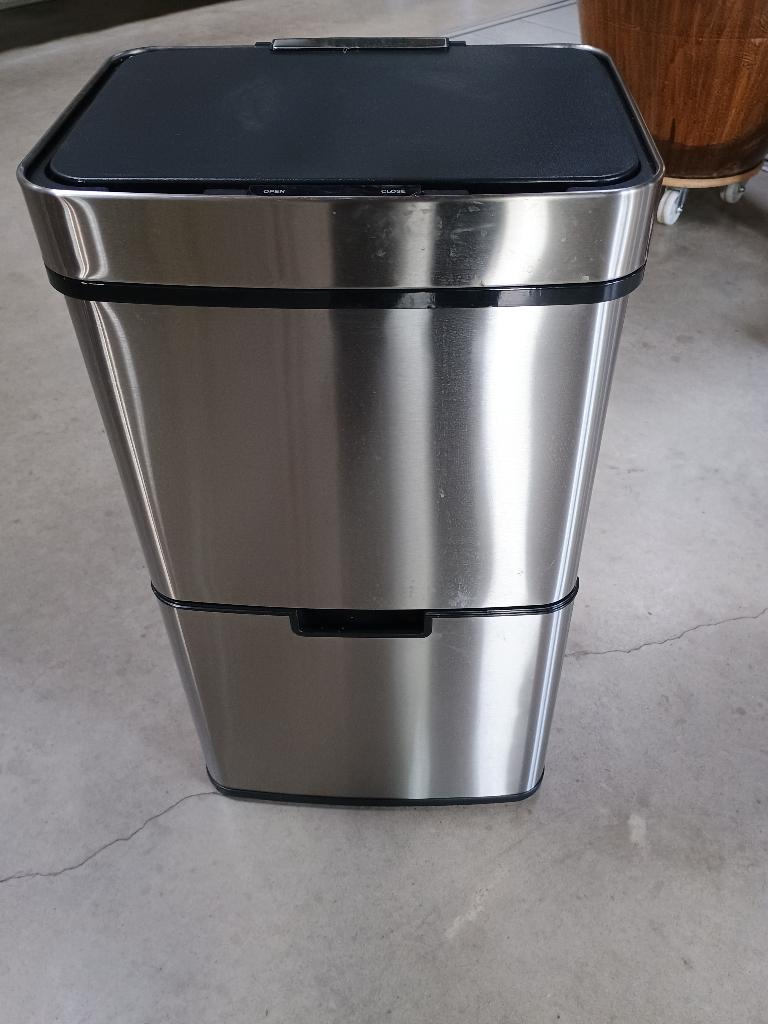 Afvalbak, Huis en Inrichting, Woonaccessoires | Prullenbakken, Ophalen, 50 tot 75 cm, 40 liter of meer, Zo goed als nieuw