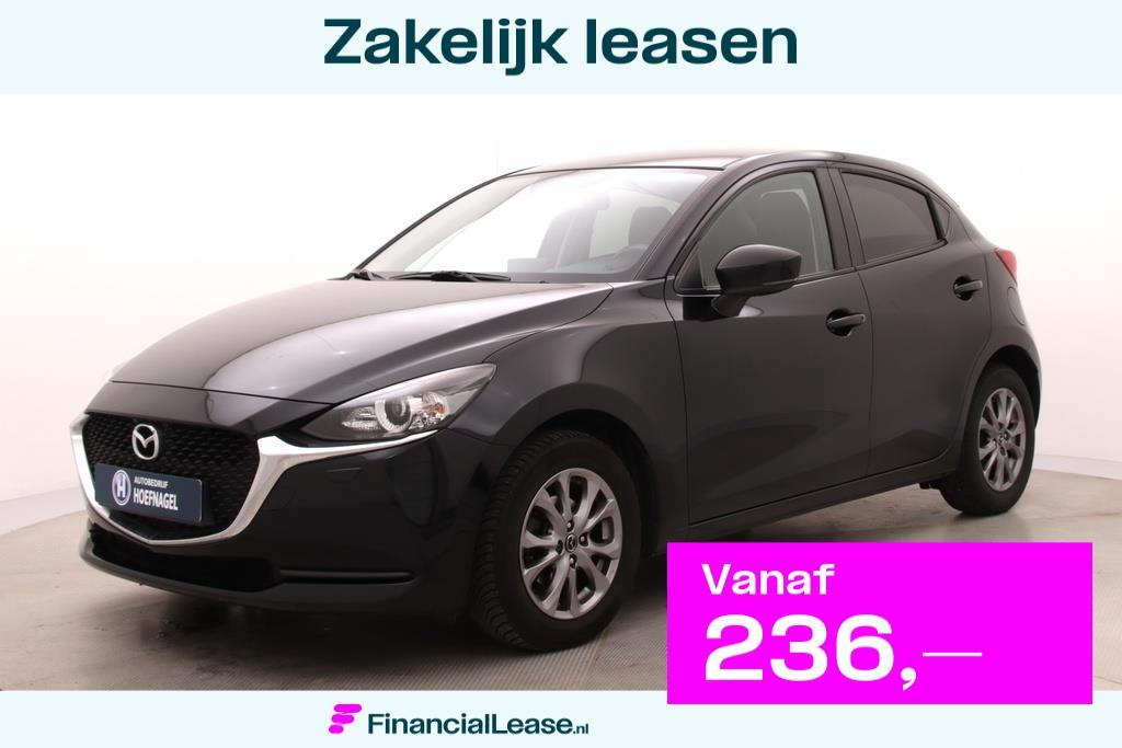 Mazda 2 1.5 Skyactiv-G Comfort | Cruise Control | Parkeersen, Voorwielaandrijving, Gebruikt, Zwart, 4 cilinders