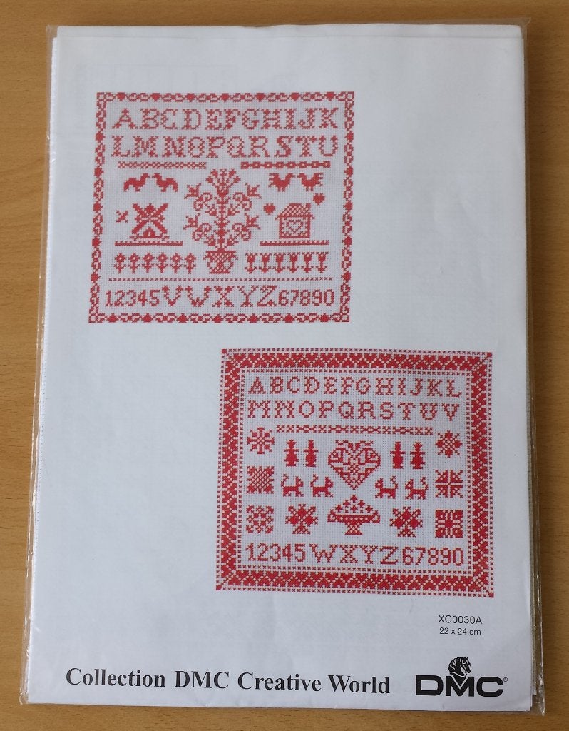 Rode Merklap Pakket - DMC Creative World, Ophalen of Verzenden, Zo goed als nieuw, Handborduren, DMC