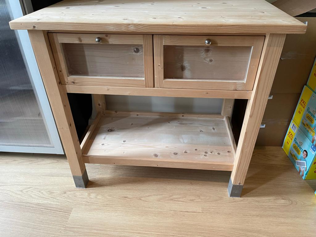 Grenen commode onbehandeld opgeschuurd hout, Huis en Inrichting, Kasten | Dressoirs, Ophalen, Gebruikt, 50 tot 100 cm, Met lade(s)